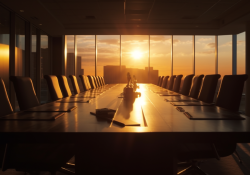 sunrise in the boardroom
